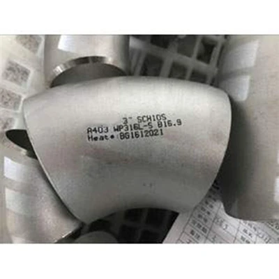 45 fokos LR varrat nélküli könyök, A403 WP316L, ASME B16.9, DN80 hajó Katarba
